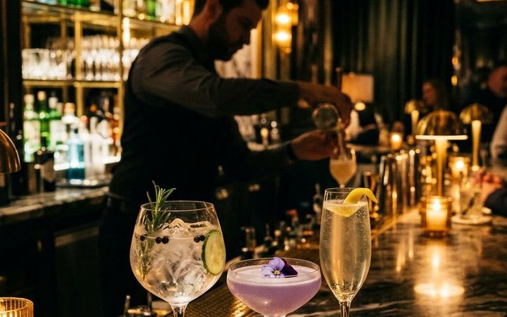 Demo Cocktail Bar: cocktail preparati al bancone di un bar