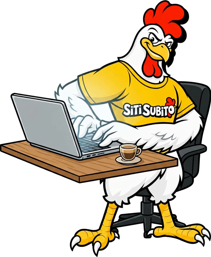 La mascotte SitiSubito.it al lavoro