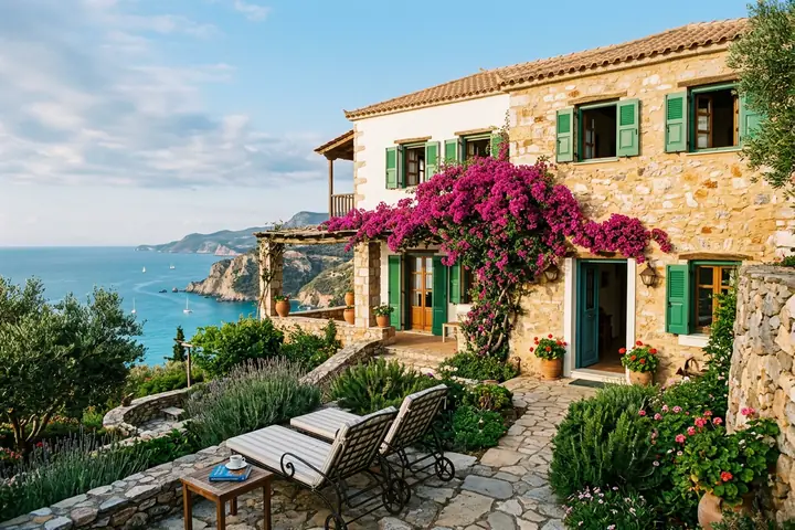Camera luminosa di un bed and breakfast